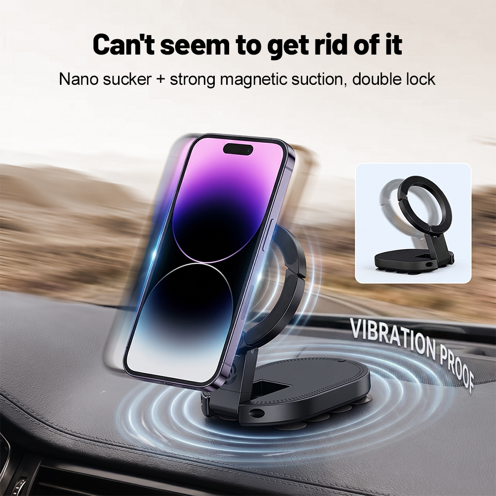 Cabinet Hinges - 360° Rotation 3‑In‑1 Suction Cup Magnetic