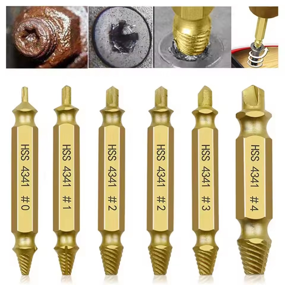 Drill Bits - Damaged Broken Screw Extractor Drill Bit