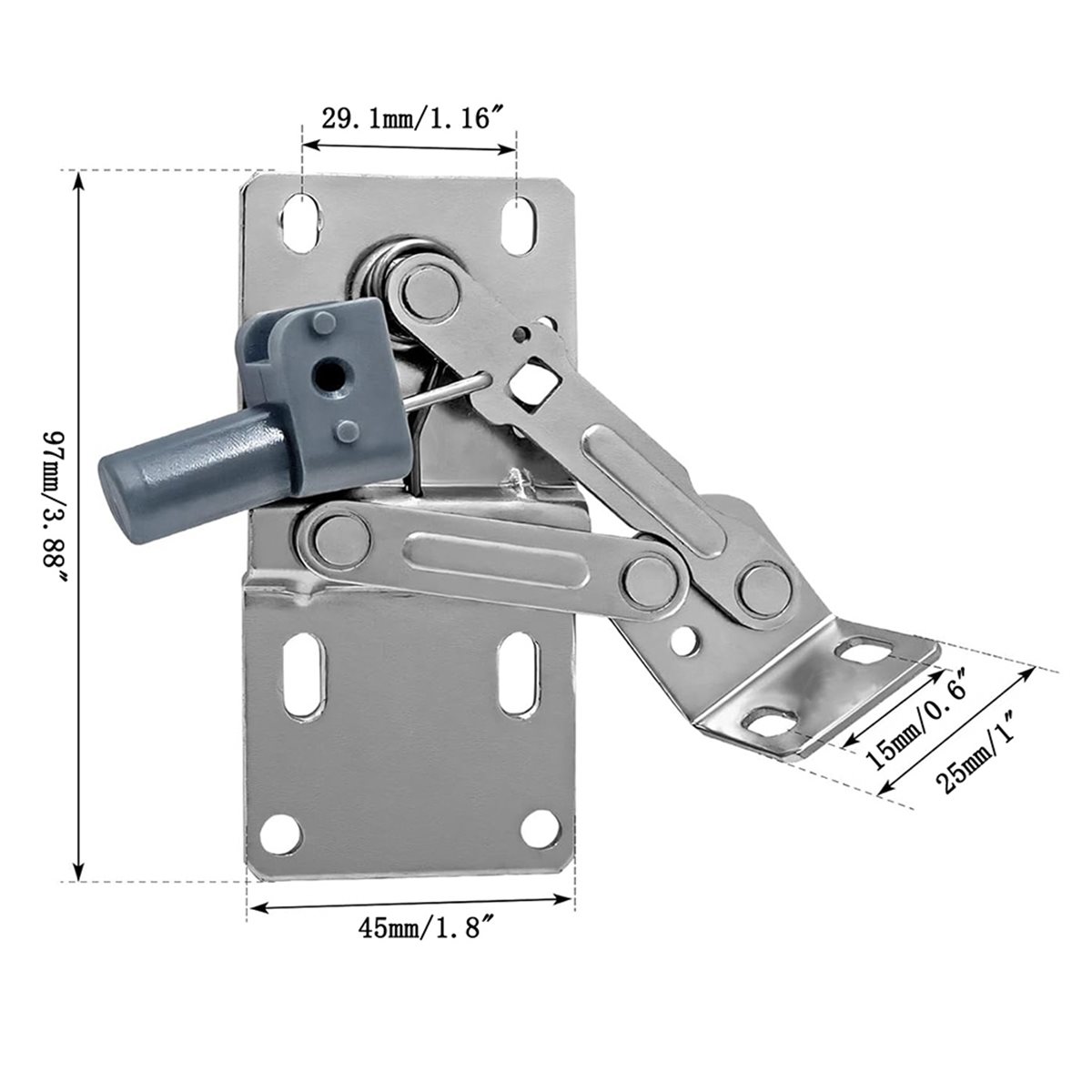 (A02R] 2Pcs 45 Degree Cabinet  - огляд і ціна Cabinet Hinges