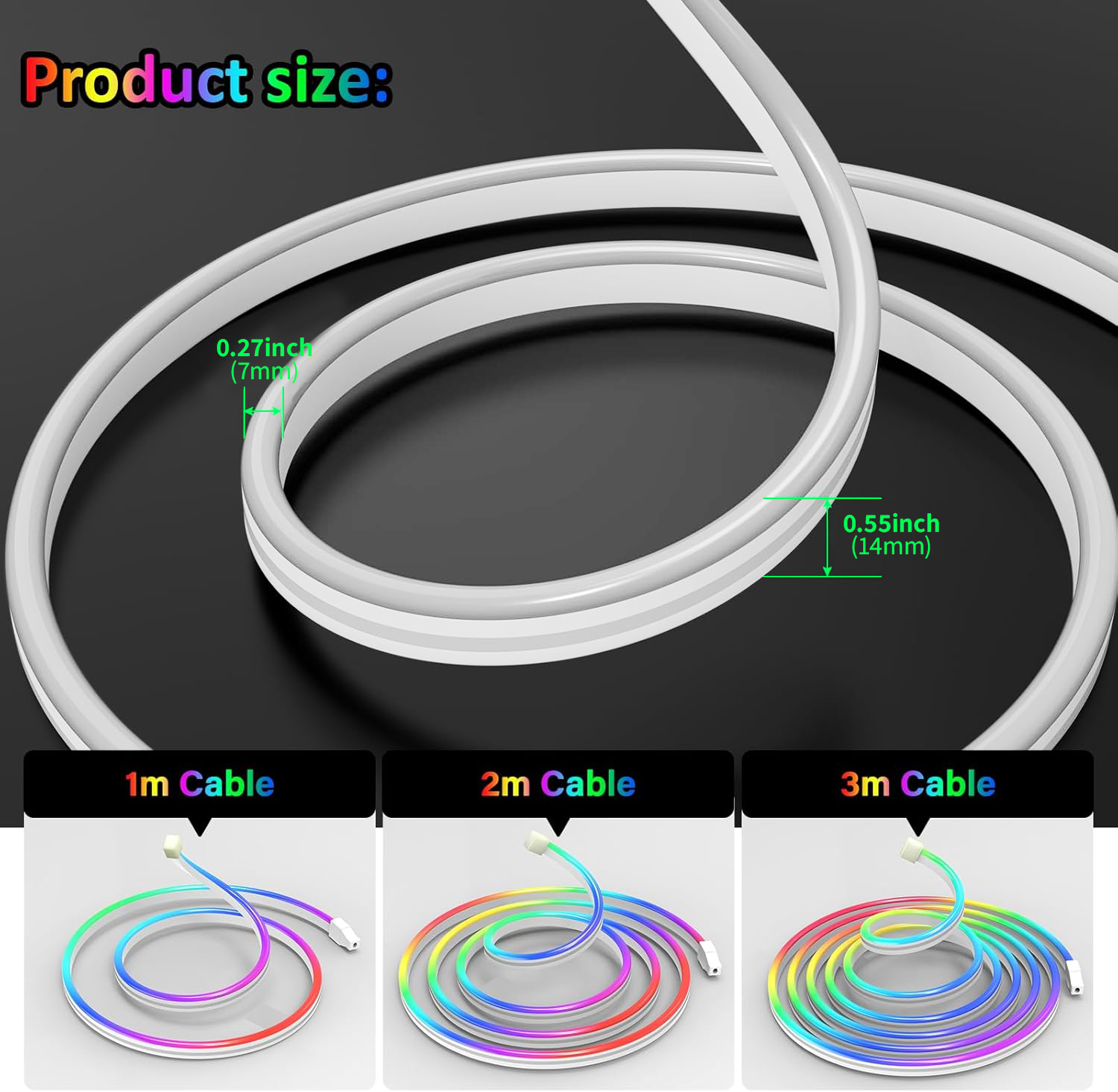 USB DC5V RGBIC Flexible Neon S - огляд і ціна Led Strip Lights