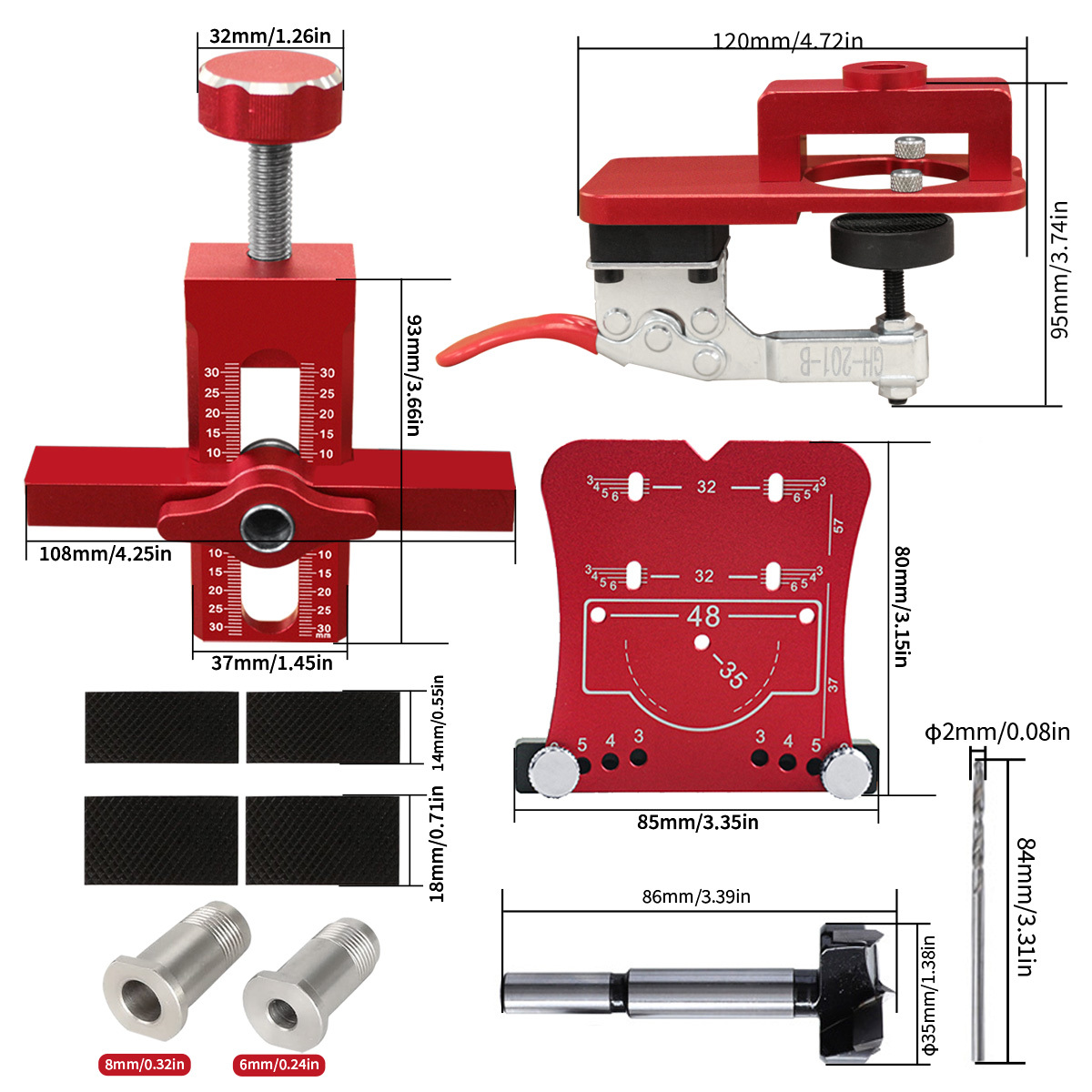 3Pcs Cabinet Door Precision Hi - огляд і ціна Cabinet Hinges