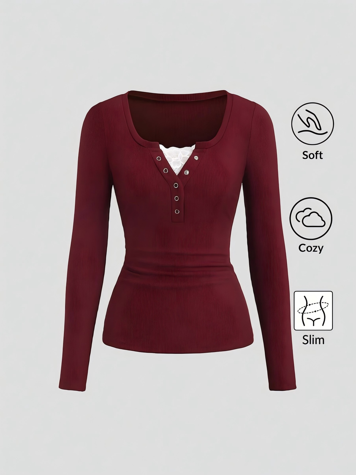 Women American Henley V Neck B - огляд і ціна Wallpaper