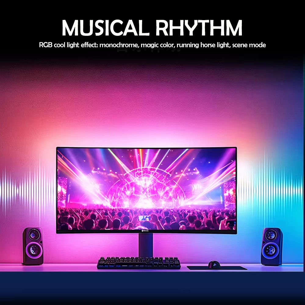 RGB Gaming Lights Strip Monito - огляд і ціна Led Strip Lights