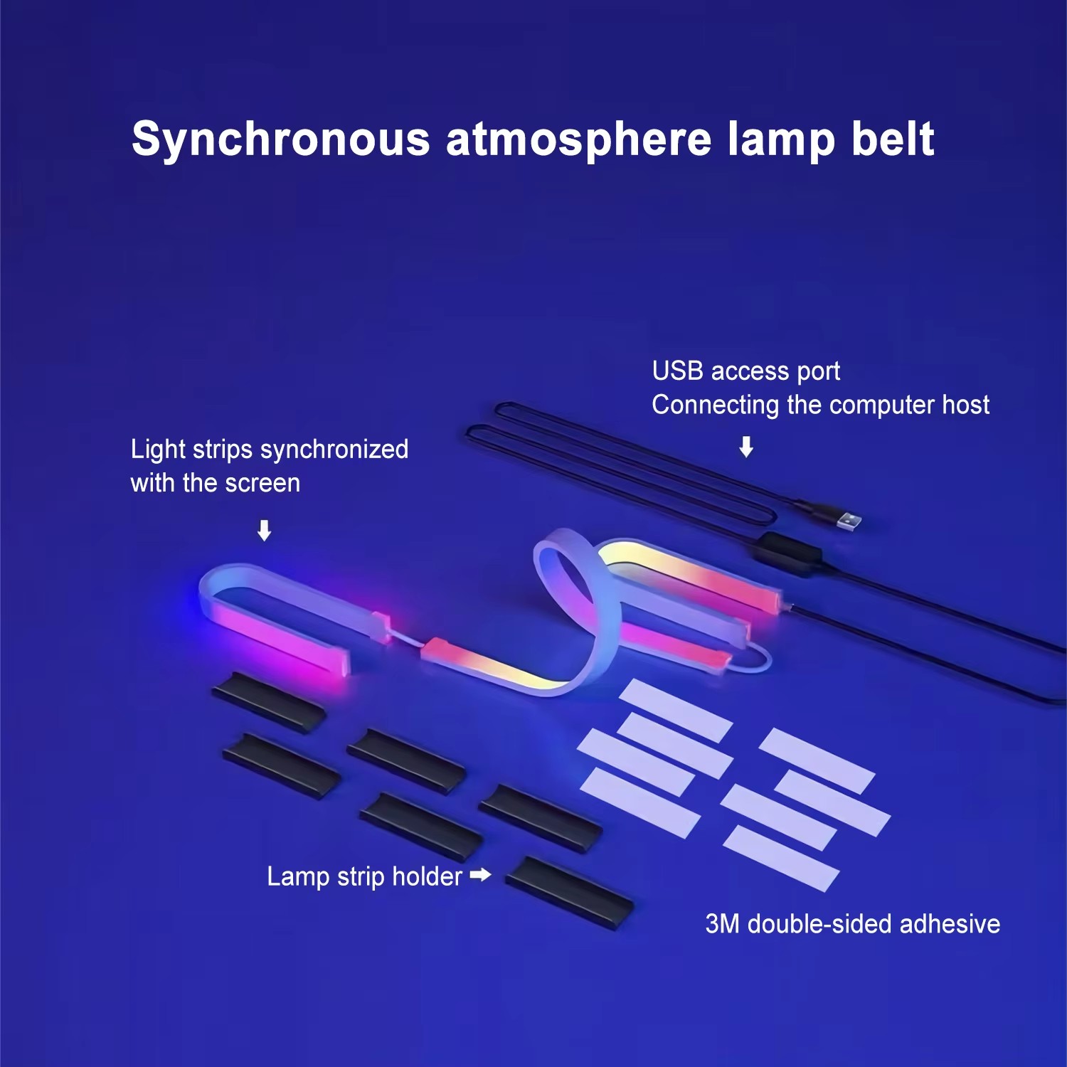 RGB Gaming Lights Strip Monito - огляд і ціна Led Strip Lights