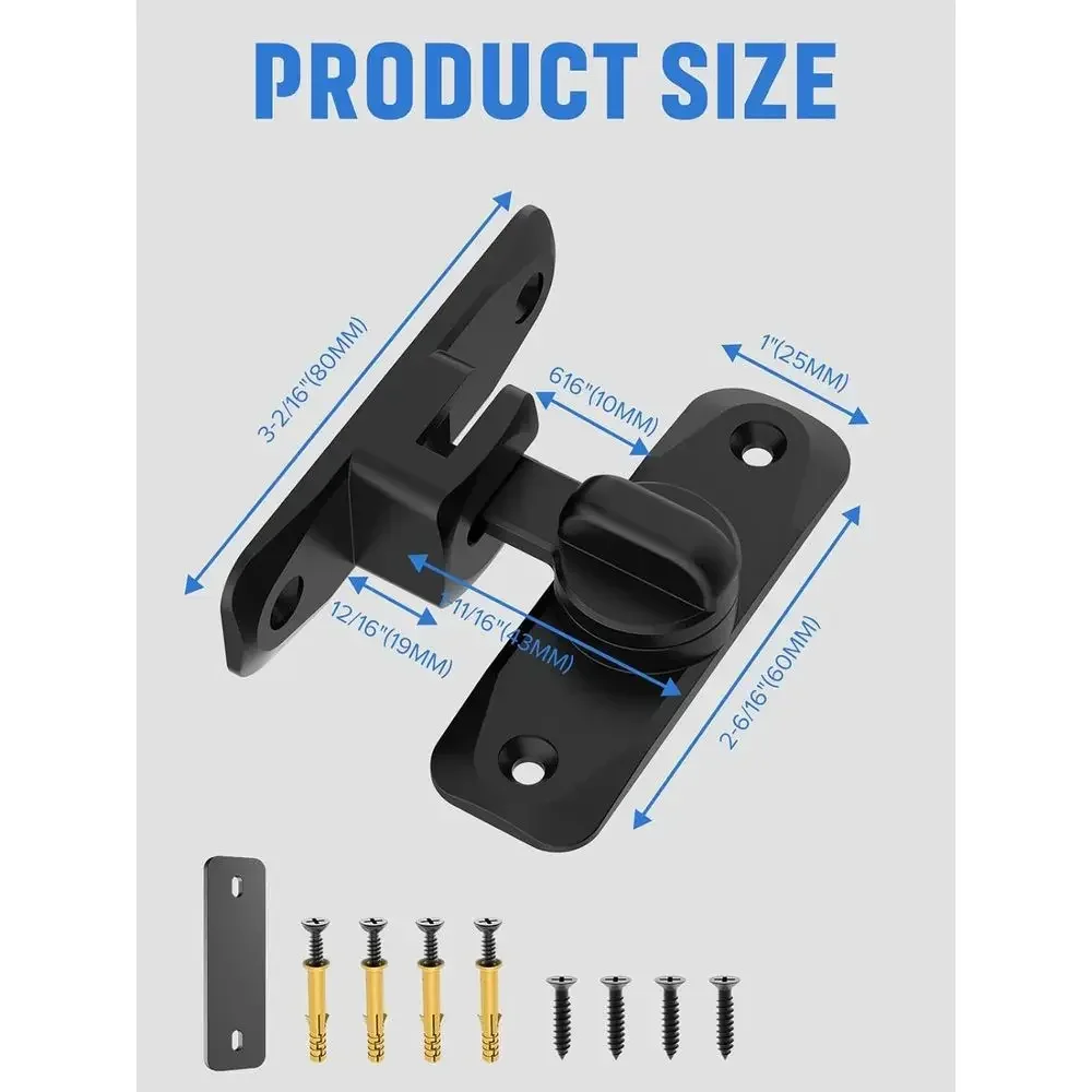 90/180 Degree Flip Barn Door L - огляд і ціна Door Lock