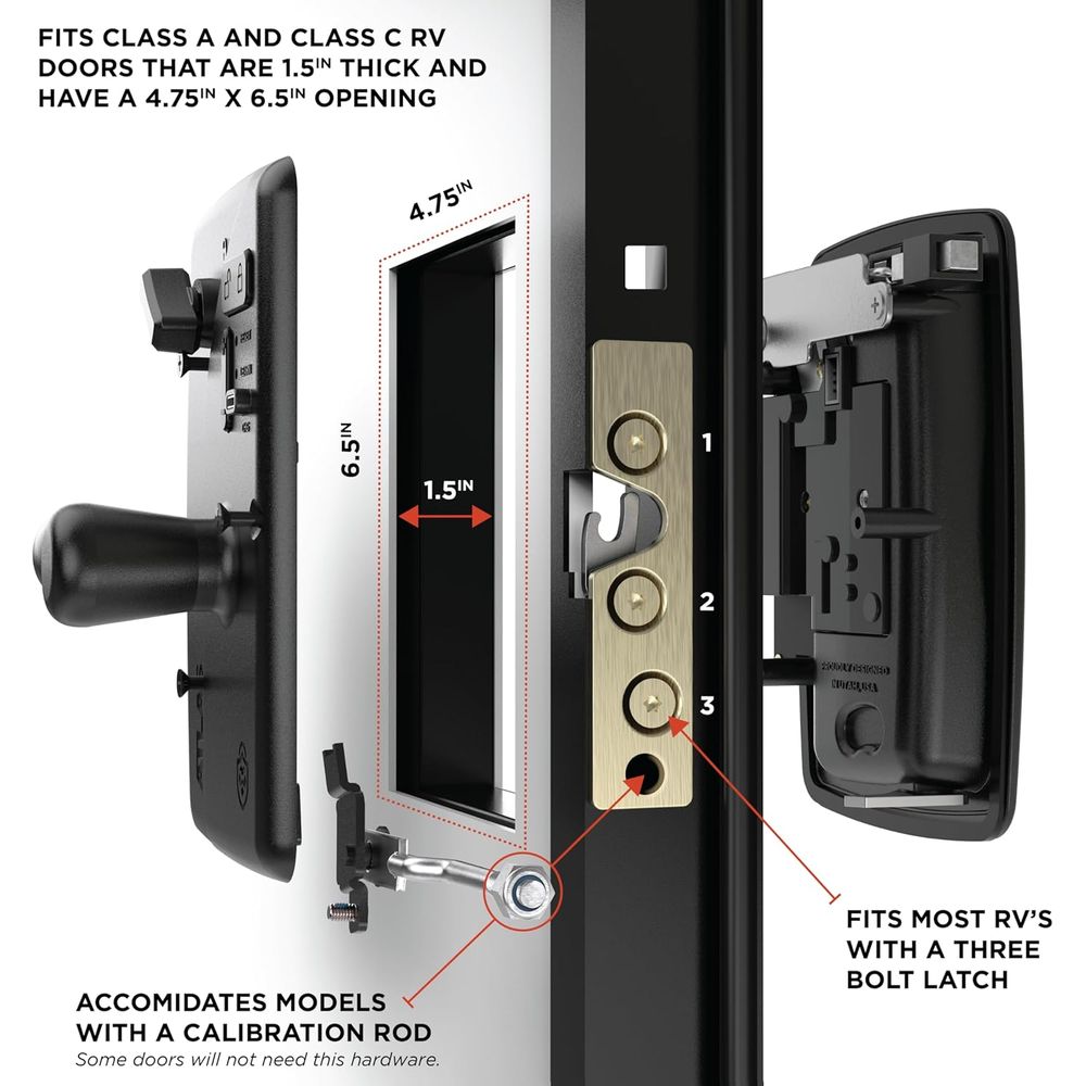 Atlas RV Door Lock for Class A - огляд і ціна Door Lock