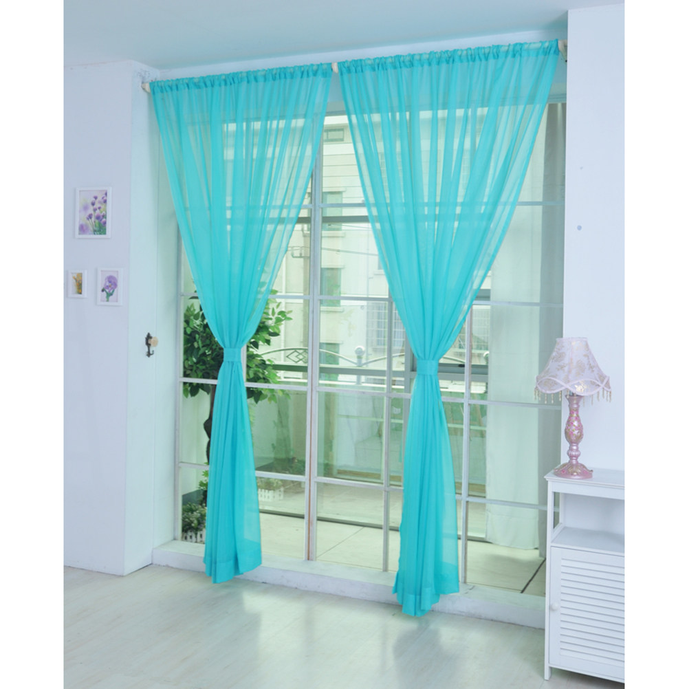 Transparent Voile Window Sheer - огляд і ціна Curtain Rods