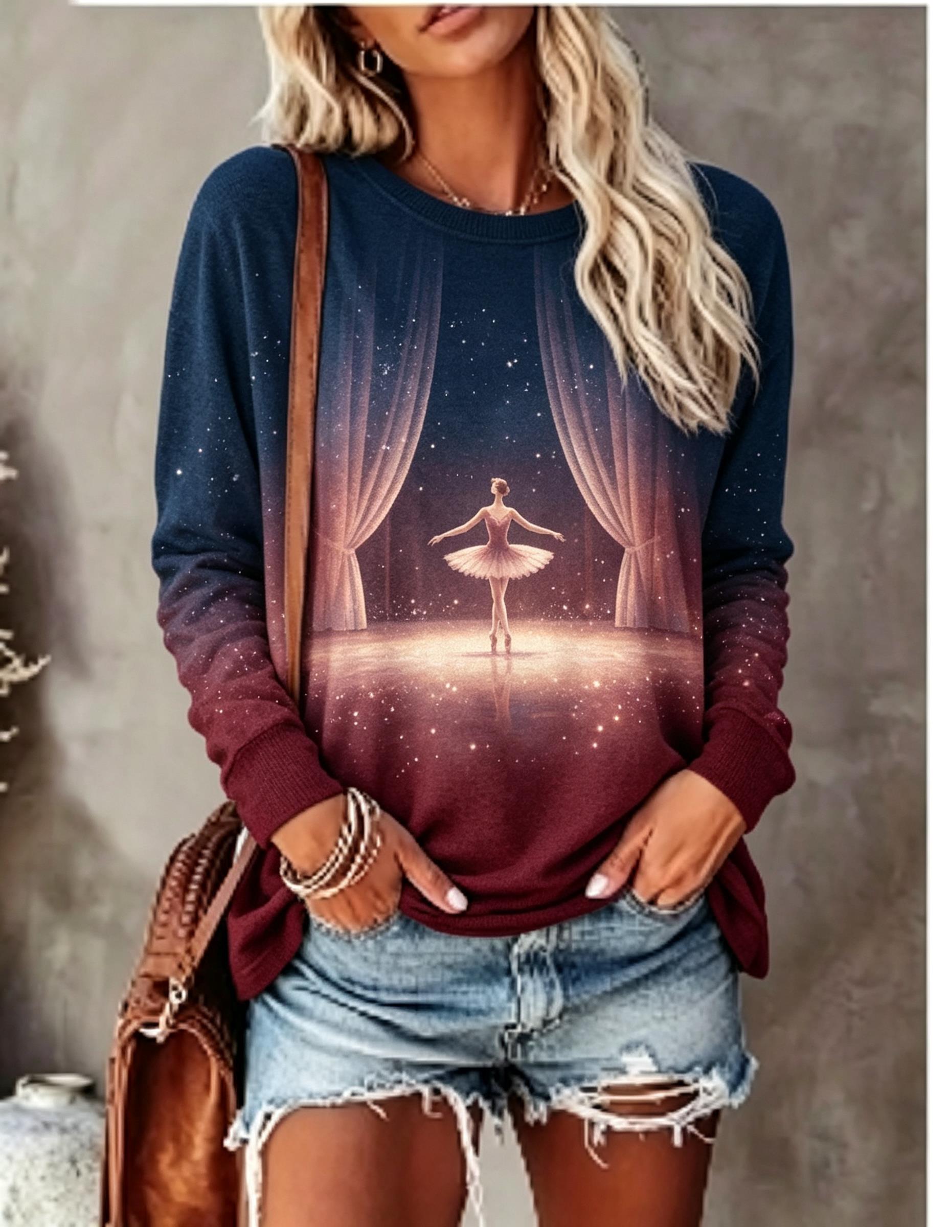 Women Long Sleeve T‑Shirt Ball - огляд і ціна Wallpaper