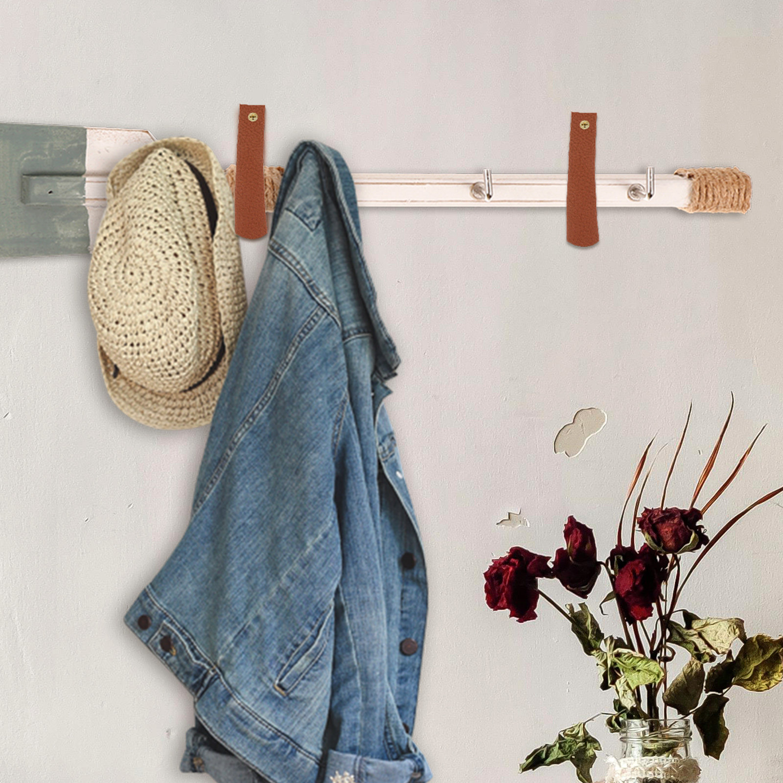 4Pcs Bohemian Style Wall Mount - огляд і ціна Curtain Rods